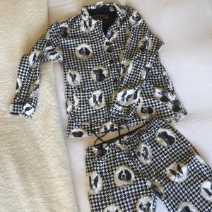 P.J. Salvage Houndstooth “Hound” Flannel Pajamas